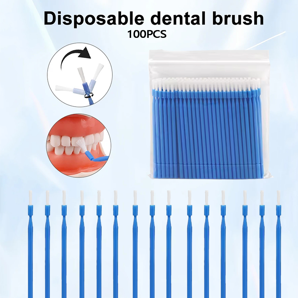 Teeth Whitening Kit Professional - 100Pcs Dental Disposable Micro Brush Applicators