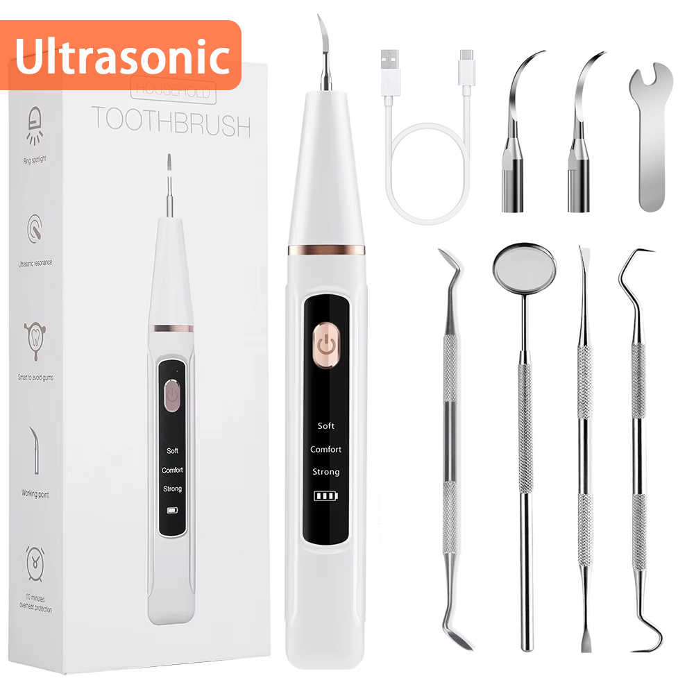 Teeth Whitening Kit Professional - Electric Ultrasonic Dental Scaler Calculus Oral