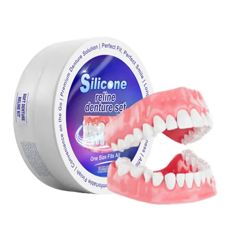 Teeth Whitening Kit - Silicone Denture Set Fit Temporary Orthodontic