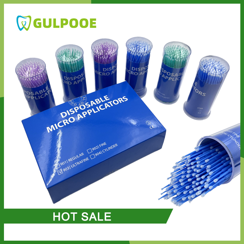 Teeth Whitening Kit Professional - GULPOOE Disposable Micro Brush Dental Micro