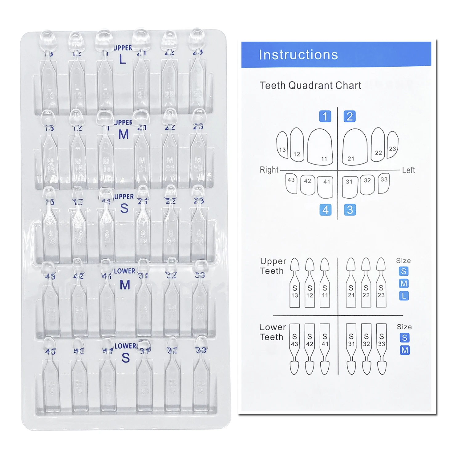 32pcs/Set Dental Veneer Mould  - огляд і ціна Teeth Whitening Kit