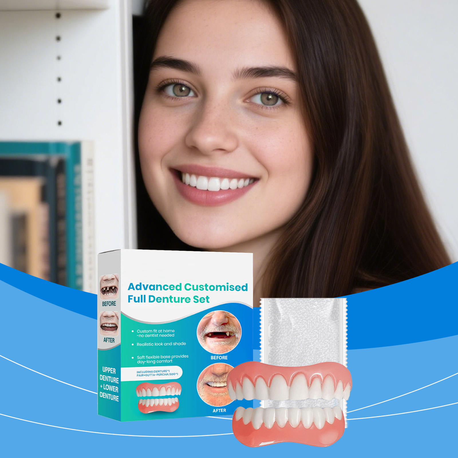 Trendy Comfort Flexible Dentur - огляд і ціна Teeth Whitening Kit