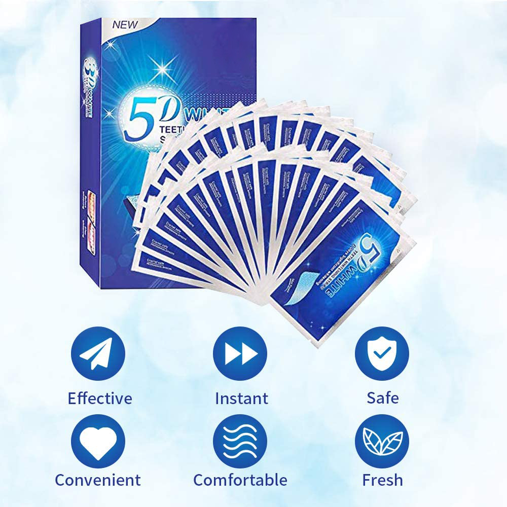 5D White Teeth Whitening Strip - огляд і ціна Teeth Whitening Xylitol