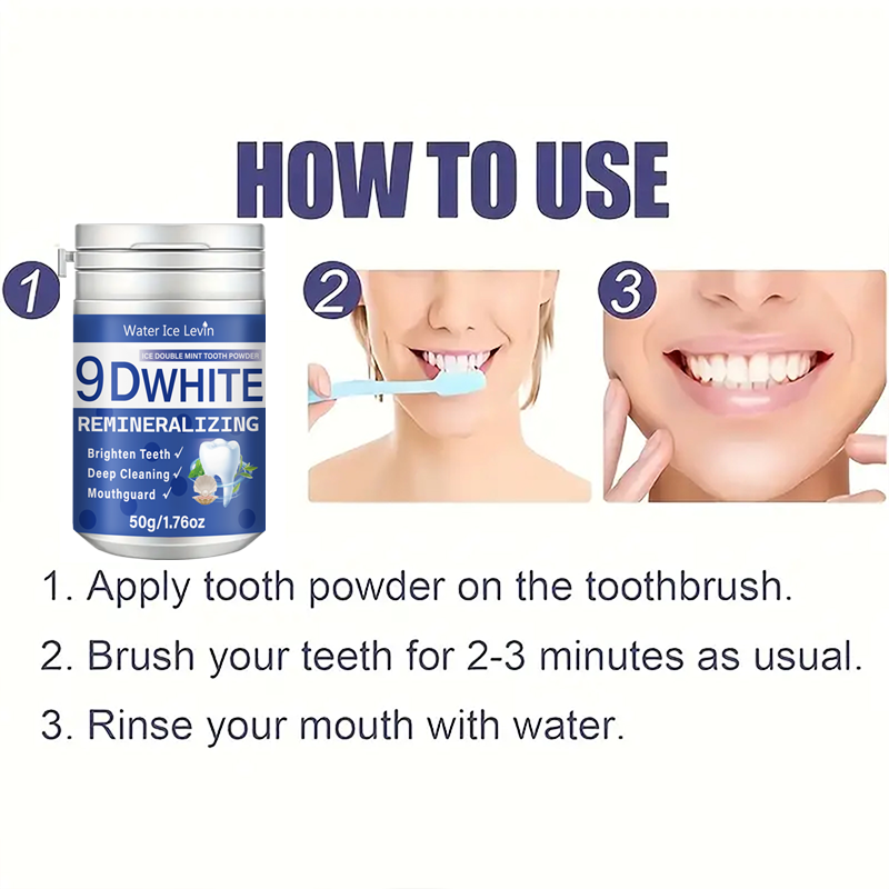 9D White Ice Double Mint Tooth - огляд і ціна Teeth Whitening Baking Soda