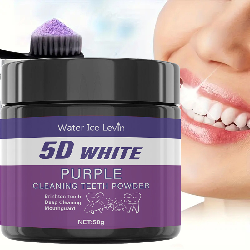 5D White Teeth Powder. Purple  - огляд і ціна Teeth Whitening Baking Soda