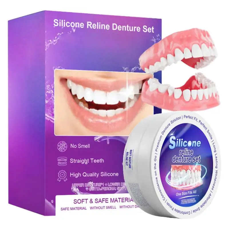 Silicone Denture Set Fit Tempo - огляд і ціна Teeth Whitening Kit