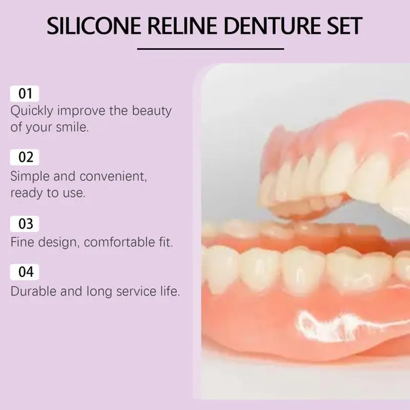 Silicone Denture Set Fit Tempo - огляд і ціна Teeth Whitening Kit