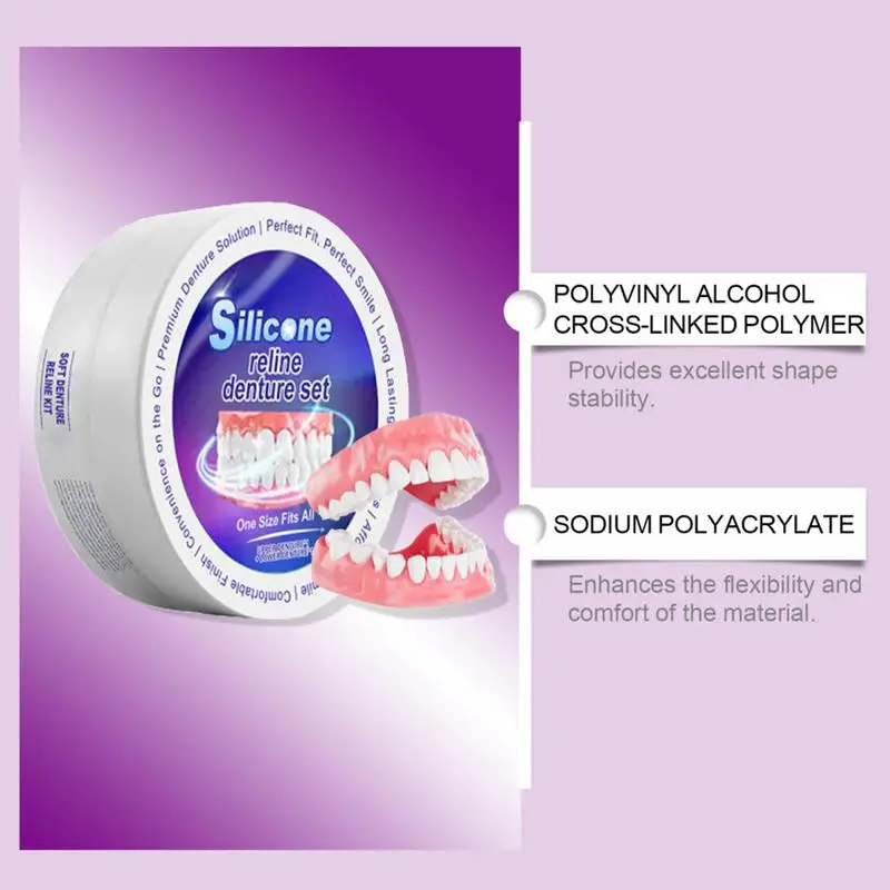 Silicone Denture Set Fit Tempo - огляд і ціна Teeth Whitening Kit