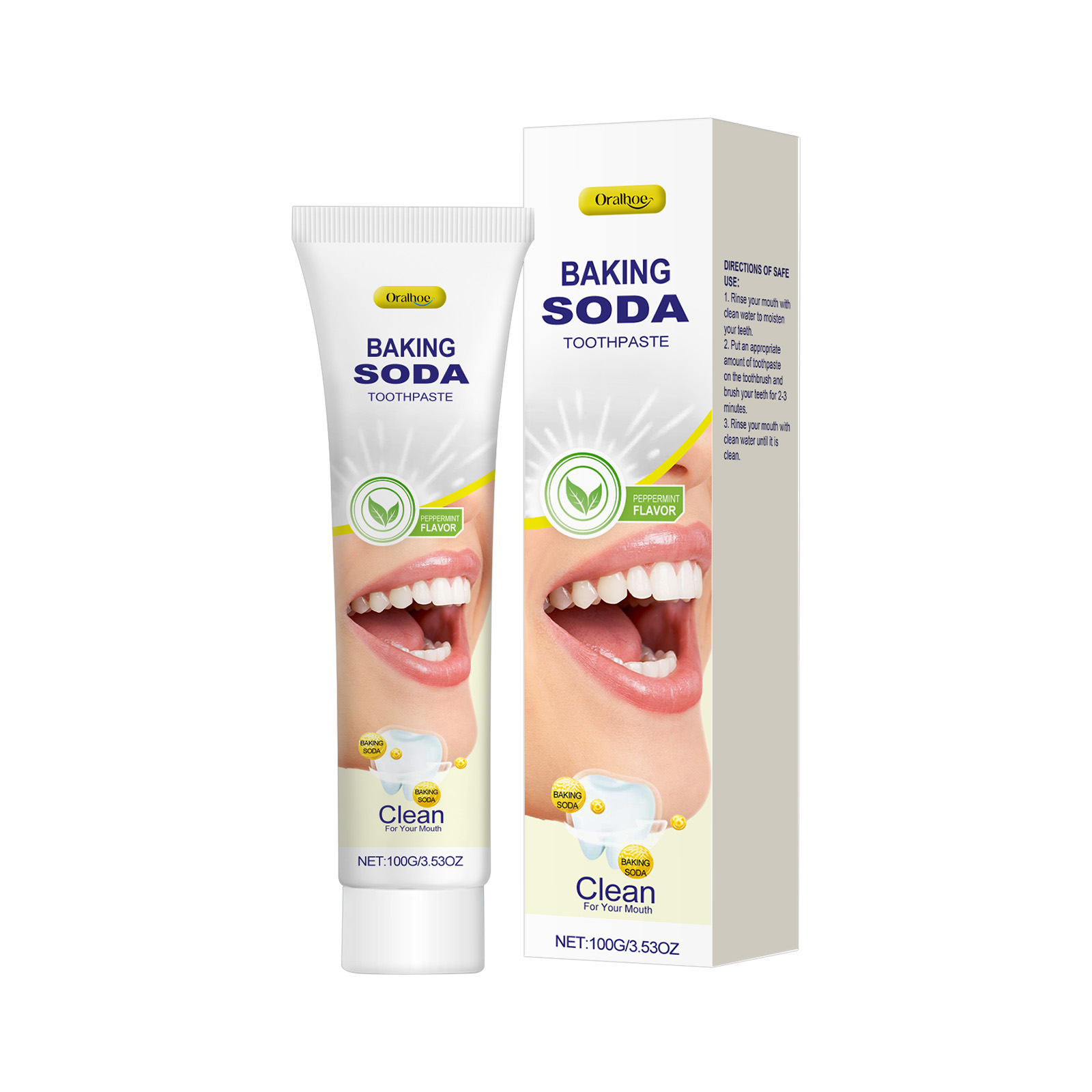 Baking Soda Toothpaste Deep Cl - огляд і ціна Teeth Whitening Baking Soda