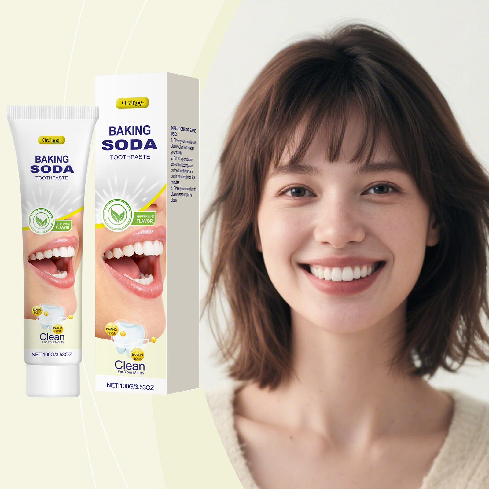 Baking Soda Toothpaste Deep Cl - огляд і ціна Teeth Whitening Baking Soda