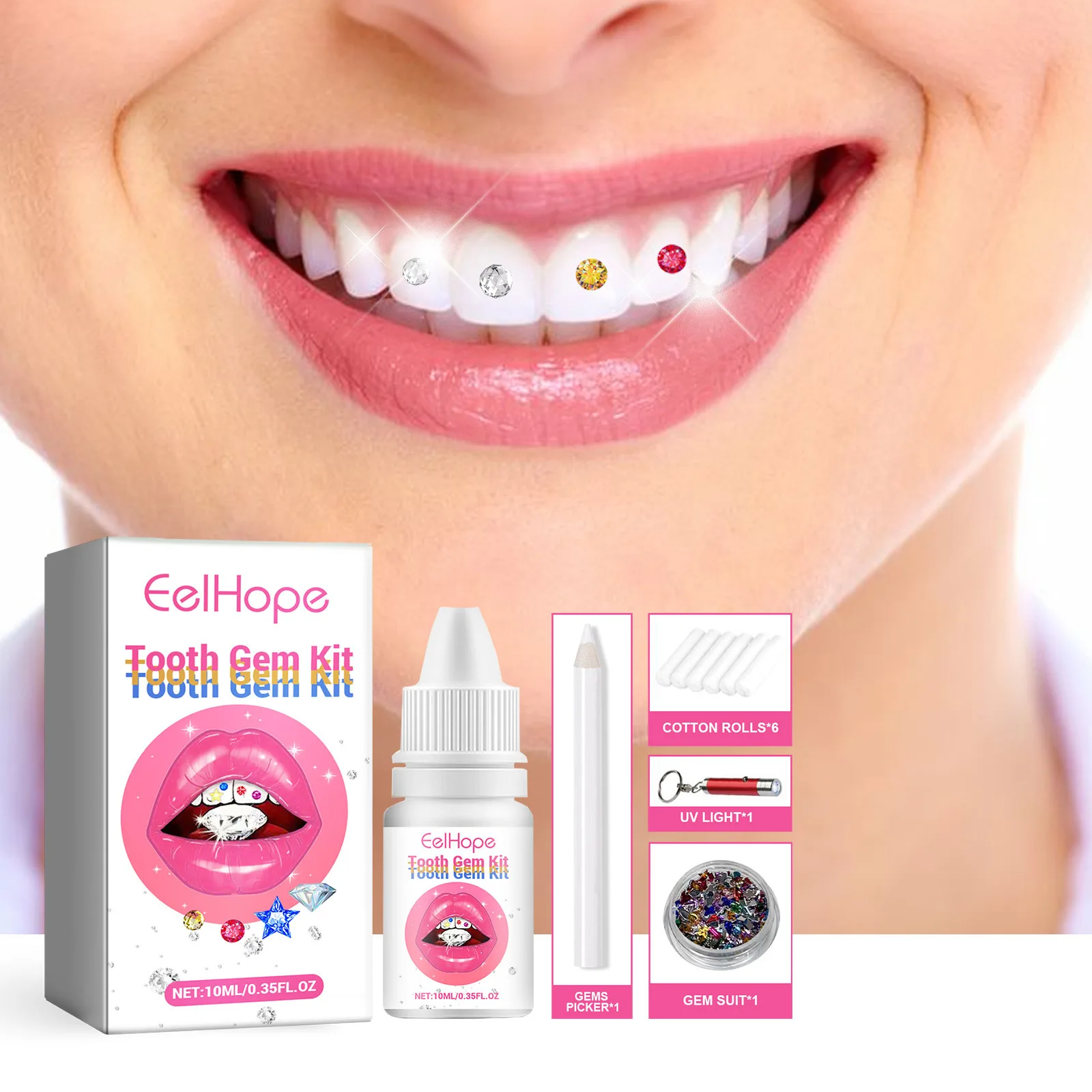 Tooth Jewelry Kit DIY Clear Pr - огляд і ціна Teeth Whitening Kit