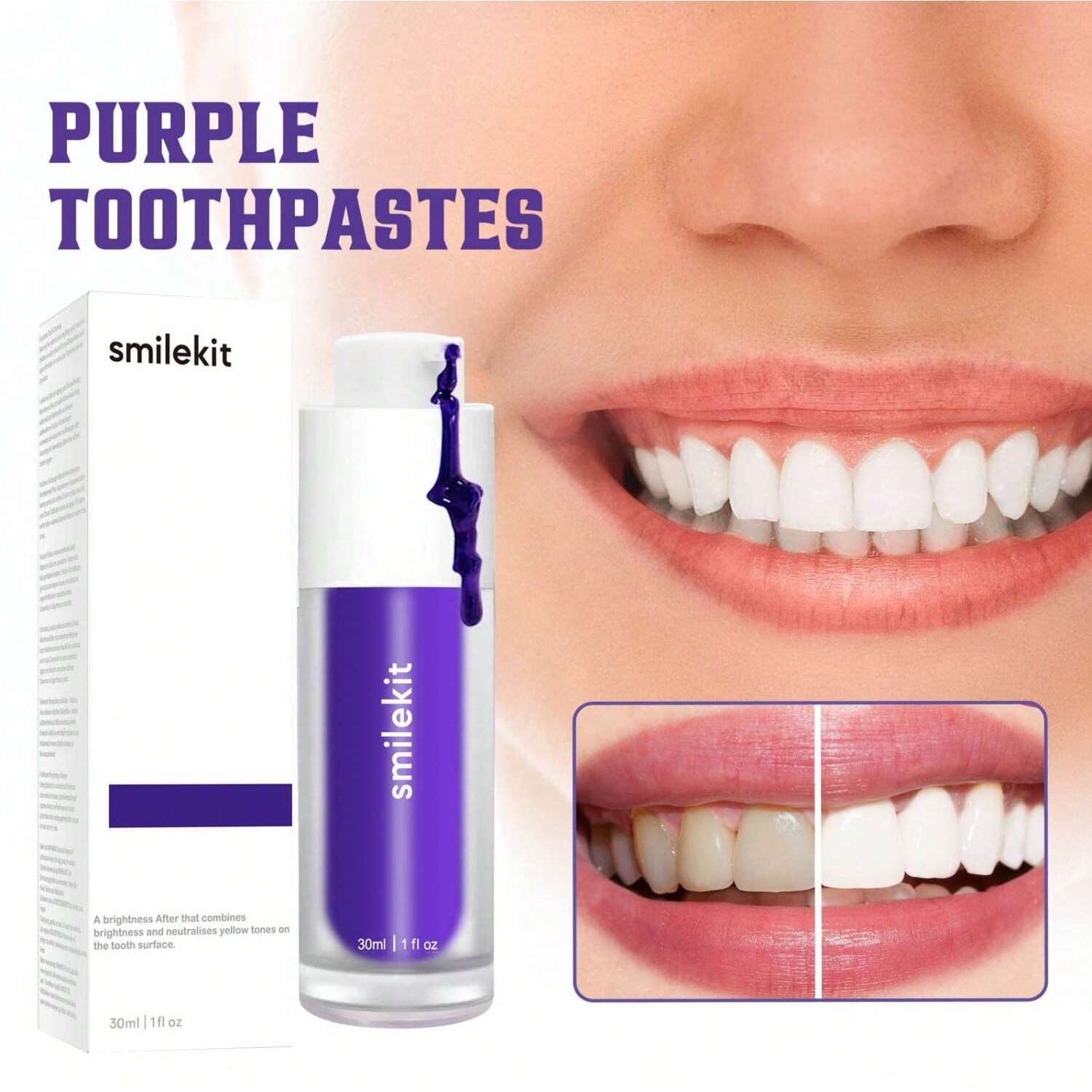 Effective Purple Corrector Ser - огляд і ціна Teeth Whitening Xylitol