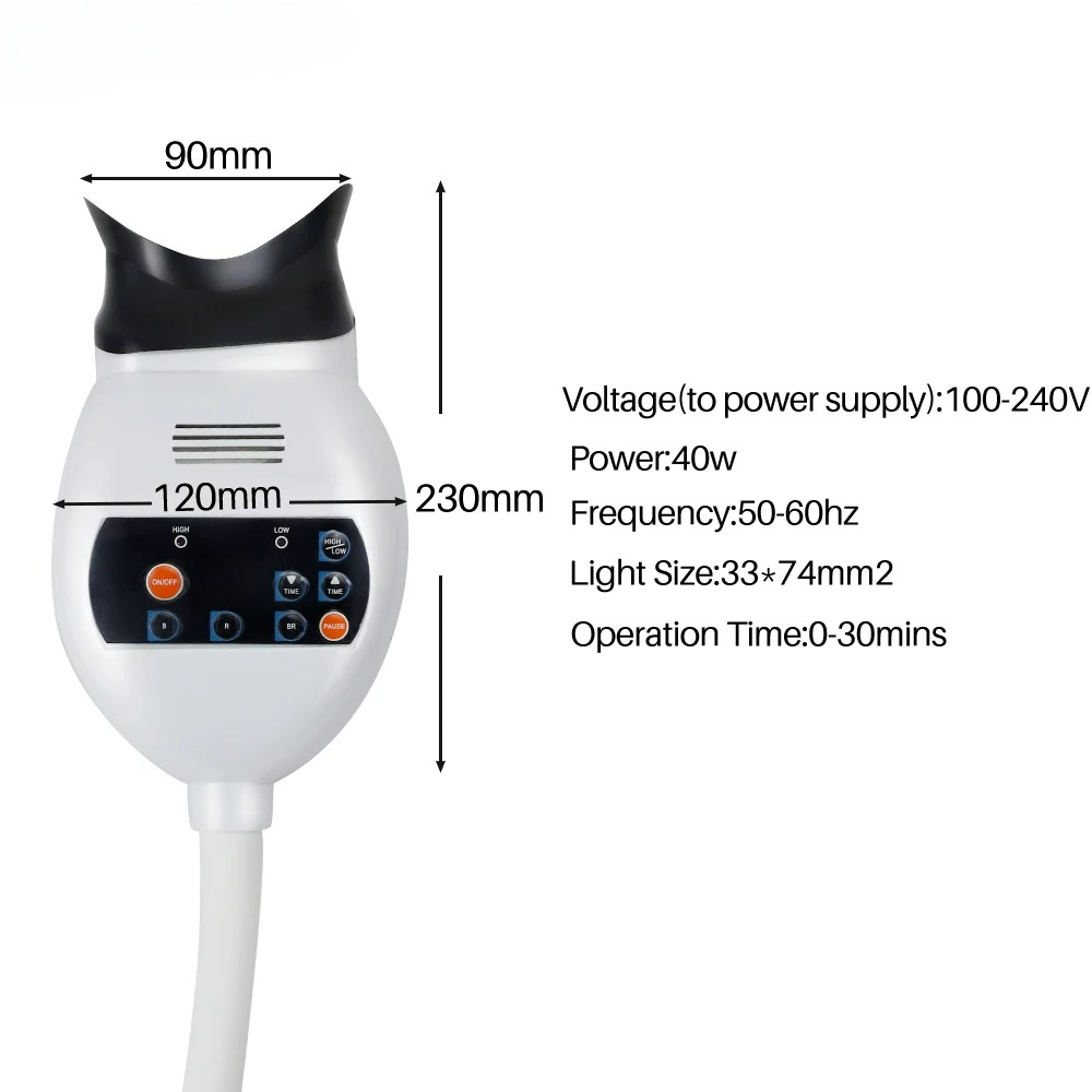 Adjustable 3 Colors LED Teeth  - огляд і ціна Teeth Whitening Led Light
