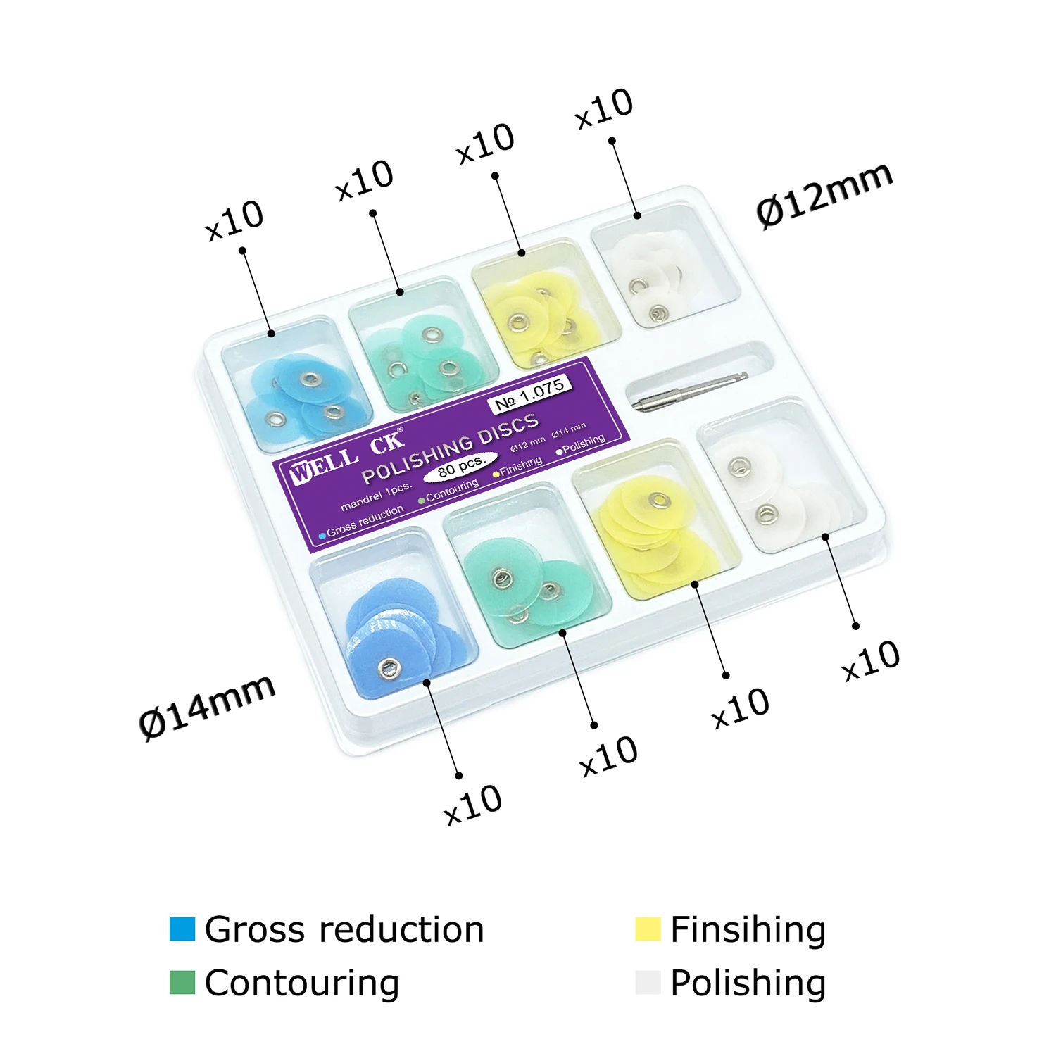 WELLCK Dental Polishing Discs  - огляд і ціна Teeth Whitening Kit Professional