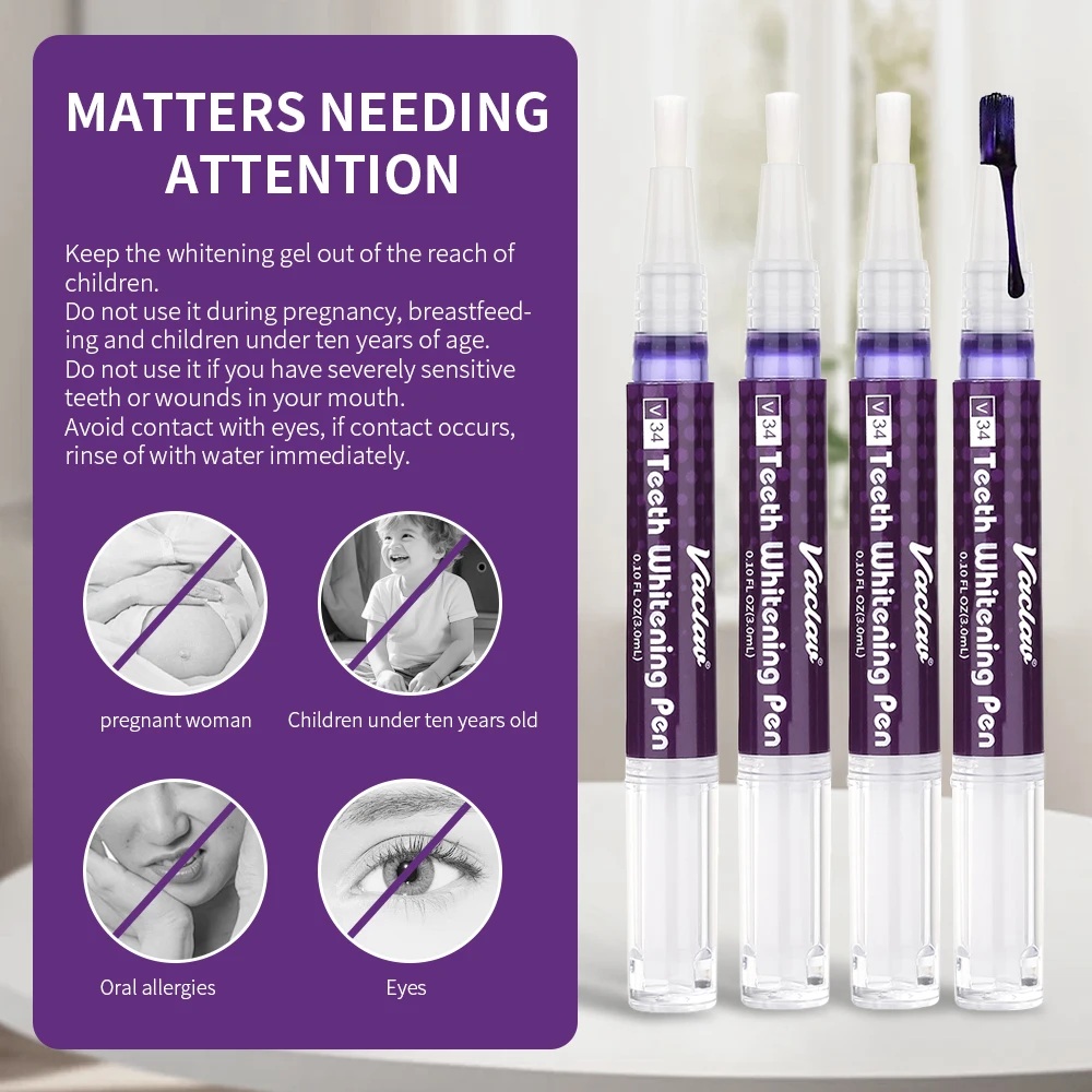 Vaclav V34 Purple teeth whiten - огляд і ціна Teeth Whitening Xylitol