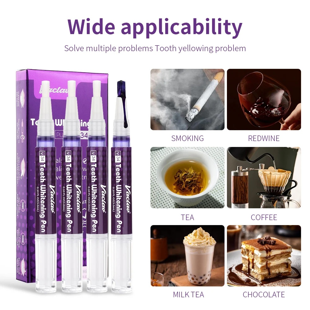 Vaclav V34 Purple teeth whiten - огляд і ціна Teeth Whitening Xylitol